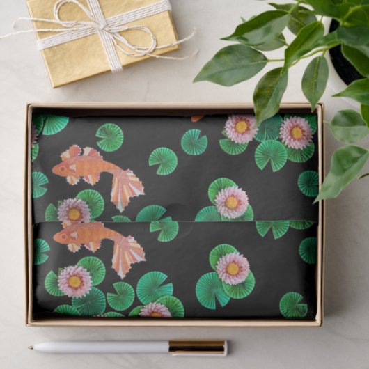 Water- en koi-visweefsel tissuepapier (Geschenk)