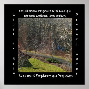 Water en Natuur beschermen Poster