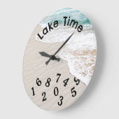 Water en strand zandtijd grote klok (Hoek)