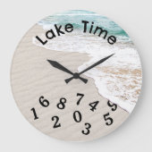 Water en strand zandtijd grote klok (Voorkant)