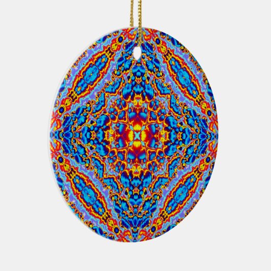 Water en vuur, Cloud Mandada Keramisch Ornament (Rechts)