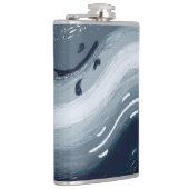 Water en Vuur zijn als Yin en Yang in harmonie Heupfles (Rechts)