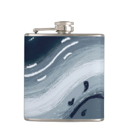 Water en Vuur zijn als Yin en Yang in harmonie Heupfles