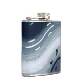 Water en Vuur zijn als Yin en Yang in harmonie Heupfles (Rechts)