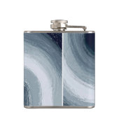 Water en Vuur zijn als Yin en Yang in harmonie Heupfles (Achterkant)