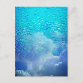 Water en wolken briefkaart (Voorkant)