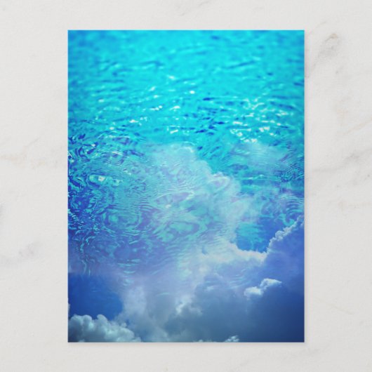 Water en wolken briefkaart (Voorkant)