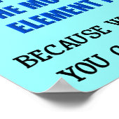 Water essentieel voor het Poster van het Life Coff (Hoek)