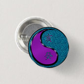 Water Everzwijn Ronde Button 3,2 Cm (Voorkant /achterkant)