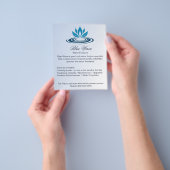 Water Feature Blue Business Adverteren Flyer (Hand)