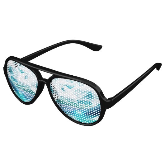 Water Feature Party Shades Aviator Zonnebril (Gekanteld)