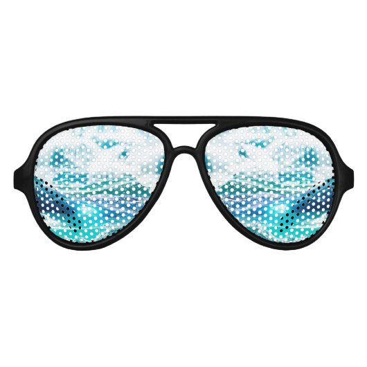 Water Feature Party Shades Aviator Zonnebril (Voorkant)