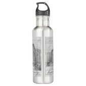 Water flesje 1924 Oorspronkelijke architectuur sch Waterfles (Achterkant)