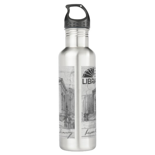 Water flesje 1924 Oorspronkelijke architectuur sch Waterfles (Achterkant)