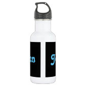 Water flesje John Waterfles (Achterkant)