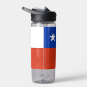 Water flesje met Chileense vlag Waterfles (Rechts)