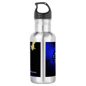 Water flesje met engel en decoratie waterfles  (Achterkant)