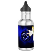 Water flesje met engel en decoratie waterfles  (Links)