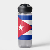 Water flesje met vlag Cuba Waterfles (Voorkant)