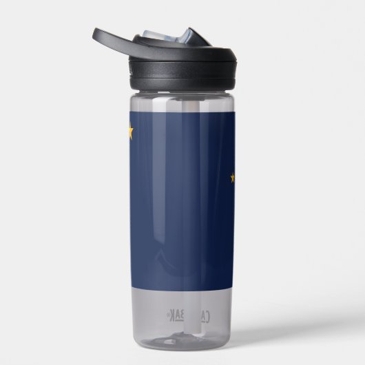Water flesje met vlag van Alaska, VS Waterfles (Rechts)