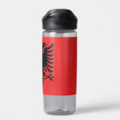 Water flesje met vlag van Albanië Waterfles (Achterkant)