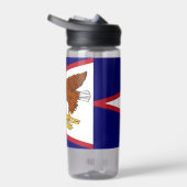 Water flesje met vlag van American Samoa, VS Waterfles (Rechts)