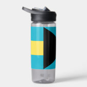 Water flesje met vlag van Bahama's Waterfles (Rechts)