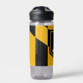 Water flesje met vlag van Baltimore City, VS Waterfles (Voorkant)