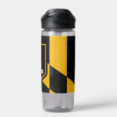 Water flesje met vlag van Baltimore City, VS Waterfles (Achterkant)