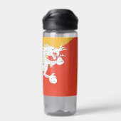 Water flesje met vlag van Bhutan Waterfles (Achterkant)
