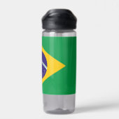 Water flesje met vlag van Brazilië Waterfles (Achterkant)