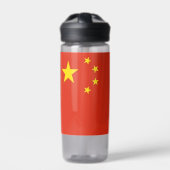 Water flesje met vlag van China Waterfles (Voorkant)