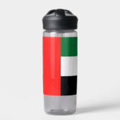 Water flesje met vlag van de Verenigde Arabische E Waterfles (Voorkant)
