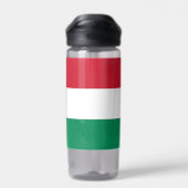 Water flesje met vlag van Hongarije Waterfles (Achterkant)