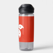 Water flesje met vlag van Hongkong Waterfles (Achterkant)