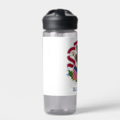 Water flesje met vlag van Illinois State, Verenigd Waterfles (Voorkant)