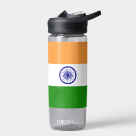 Water flesje met vlag van India Waterfles