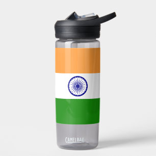 Water flesje met vlag van India Waterfles