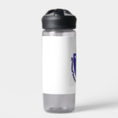 Water flesje met vlag van Massachusetts, VS Waterfles (Voorkant)