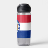 Water flesje met vlag van Missouri, VS Waterfles (Achterkant)