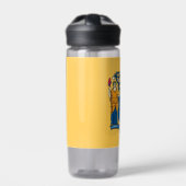 Water flesje met vlag van New Jersey, VS Waterfles (Voorkant)