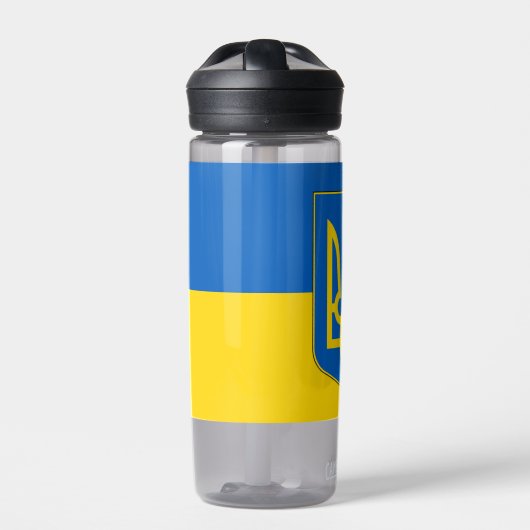 Water flesje met vlag van Oekraïne Waterfles (Voorkant)