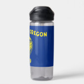 Water flesje met vlag van Oregon, VS Waterfles (Achterkant)