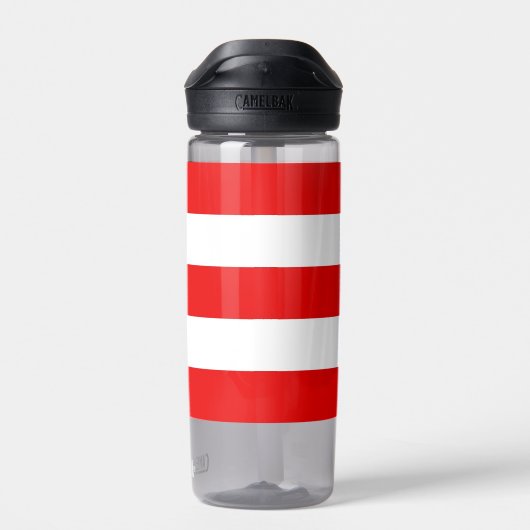 Water flesje met vlag van Puerto Rico, Verenigde S Waterfles (Achterkant)