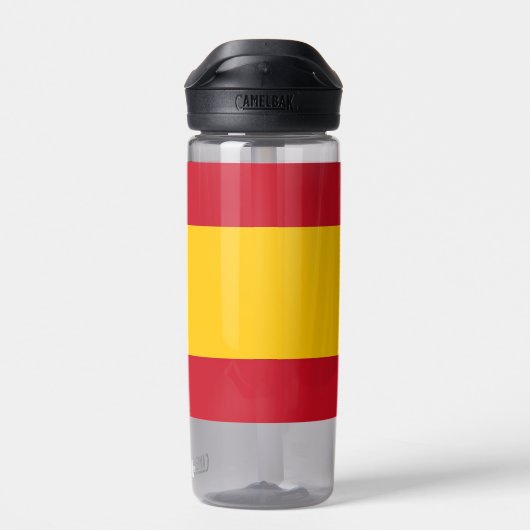 Water flesje met vlag van Spanje Waterfles (Achterkant)