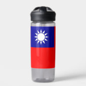 Water flesje met vlag van Taiwan Waterfles (Voorkant)