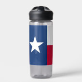 Water flesje met vlag van Texas State, VS Waterfles (Voorkant)