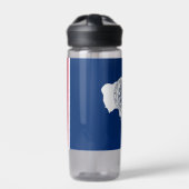 Water flesje met vlag Wyoming, VS Waterfles (Voorkant)