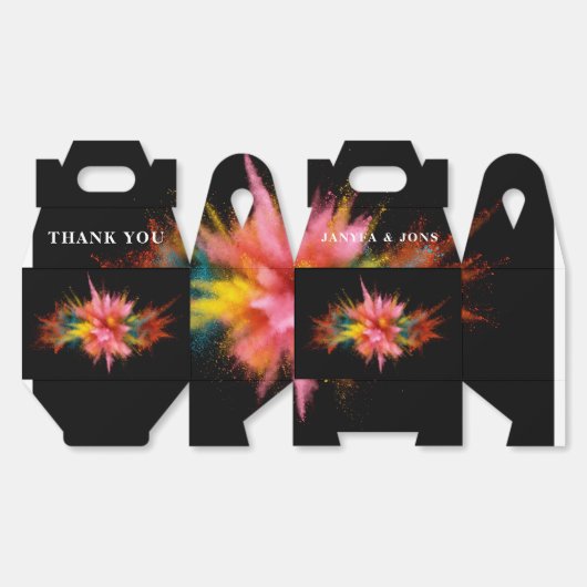 water floewr bedankdoosjes (Ongevouwen)