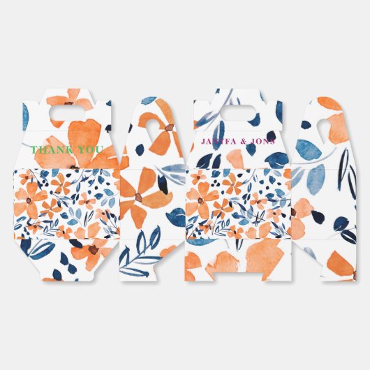 water floewr bedankdoosjes (Ongevouwen)